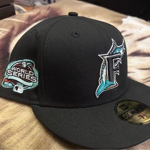 Florida Marlins New Era 59fifty 7 1/2 Sports World Exclusive 2003 World Series